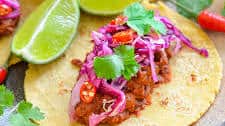 Spicy Lentil Tacos with Lime Slaw