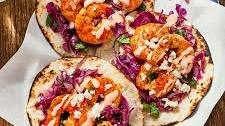 Spicy Shrimp Tacos with Cilantro Lime Slaw