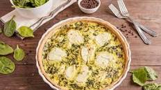 Spinach and Goat Cheese Quiche (France)