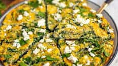 Spinach Feta Frittata (Spanakopita-Inspired)