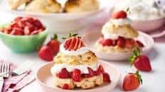 Strawberry "Shortcake" Drop Scones