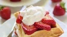 Strawberry Shortcake Waffles