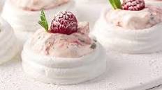 Summer berry meringues