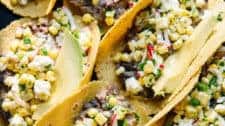 Sweet Corn and Black Bean Tacos