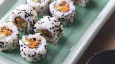 Sweet Potato Tempura Maki Sushi Rolls