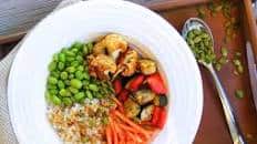 Tahini Edamame Rice Bowl