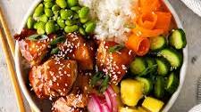 Teriyaki Chicken Poke Bowls