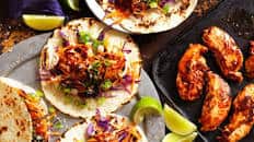 Teriyaki Chicken Tacos with Sesame Nori