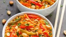 Thai Red Curry Rice (Easy Vegetarian Recipe!)