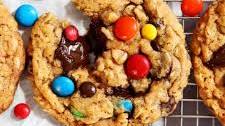 The BEST Chewy Monster Cookies