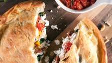 Three Cheese Caprese Calzone