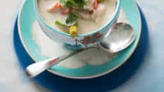 Tom kha gai (Thai chicken coconut soup)