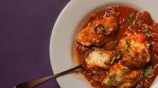 Tomato Stew With Basil Dumplings