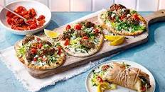 Turkey kofta with flatbreads