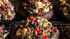 Turkey Wild Rice Stuffed Portobello Mushrooms