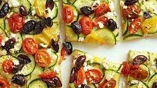 Whole-Wheat Cherry Tomato and Zucchini Pan Pizza