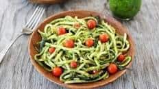 Zucchini Noodles with Pesto Thumbnail