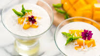 2 Ingredient Dairy Free Mango Coconut Pudding