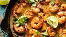 20 Minute Honey Garlic Butter Shrimp in Coconut Milk.