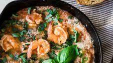 20 Minute Tomato Basil Shrimp