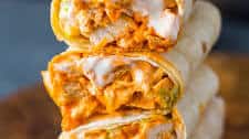 5 Minute Buffalo Chicken Wraps