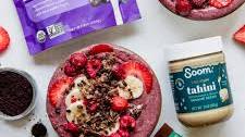 Acai Bowl with Chocolate Tahini Coconut Granola