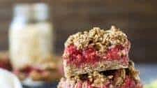 Almond Oat Raspberry Bar Recipe