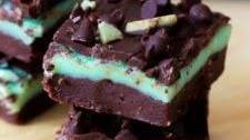 Andes Mint Chocolate Chip Fudge