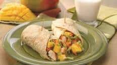 Asian Mango Chicken Wraps