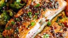 Asian Sheet Pan Salmon and Veggies