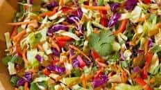 Asian Slaw with Peanut Dressing