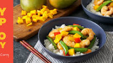 Ayesha Curry’s Honey Shrimp and Mango Stir-Fry