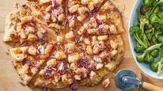 BBQ Shrimp Pizza with Roasted Broccoli