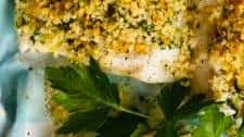 Baked Cod with Crispy Garlic Herb Panko