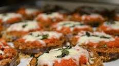 Baked Eggplant Parmesan Rounds