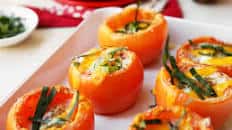 Baked Eggs in Tomato Cups