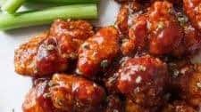 Baked Honey BBQ Popcorn Chicken