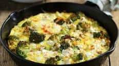 Baked Persian Omelette with Feta & Broccoli