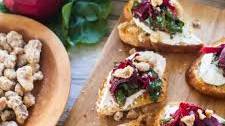 Balsamic Beets & Goat Cheese Toasts