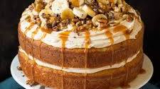 Banana Cake with Salted Caramel Frosting