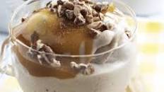 Banana Ice Cream with Salted Maple Caramel Sauce