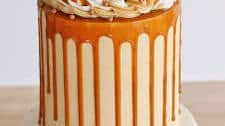 Banana Peanut Butter Caramel Cake