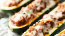 Beef Stuffed Zucchini Boats