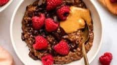 Best Ever Chocolate Oatmeal | SO Creamy!