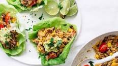 Black Bean and Quinoa Taco Lettuce Wraps