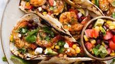 Blackened Cajun Shrimp Tacos with Avocado Salsa