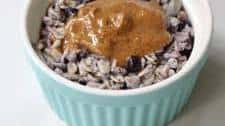 Blueberry Almond Butter Overnight Oats