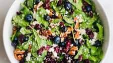 Blueberry Spinach Salad with Honey Balsamic Dressing