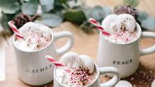 Boozy Peppermint Hot Chocolate