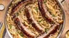 Bratwurst and Sauerkraut